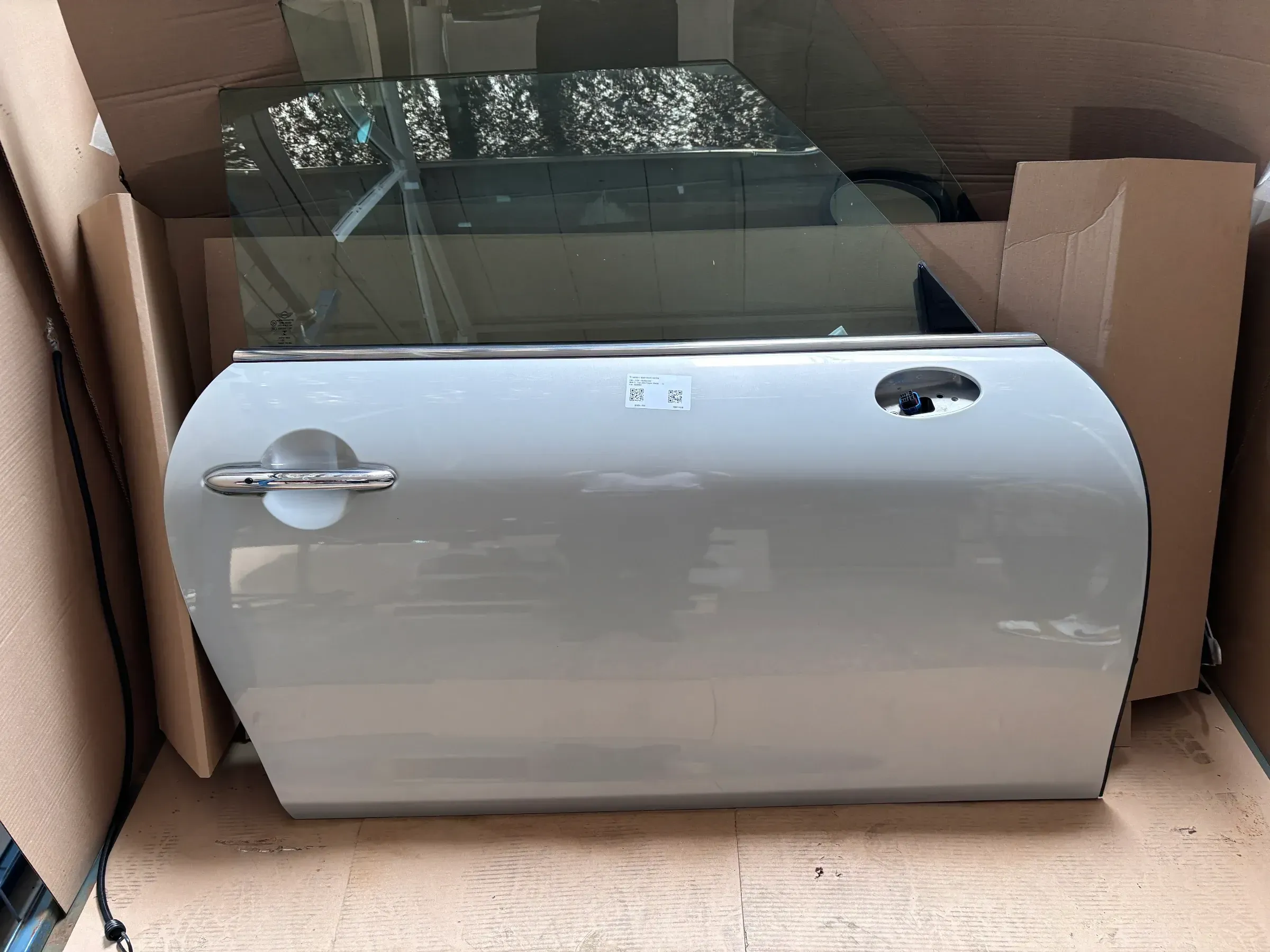 Original Mini Cooper F56 F57 Tür Vorne Rechts mit Scheibe Melting Silver - Bild 1