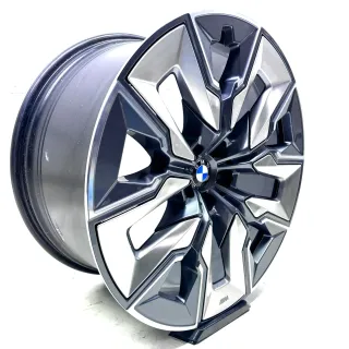 21 Zoll Original Bmw 7er I7 G70 Felge Alufelge Hinterachse 5A19DF5 M909 M 909 - Bild 1