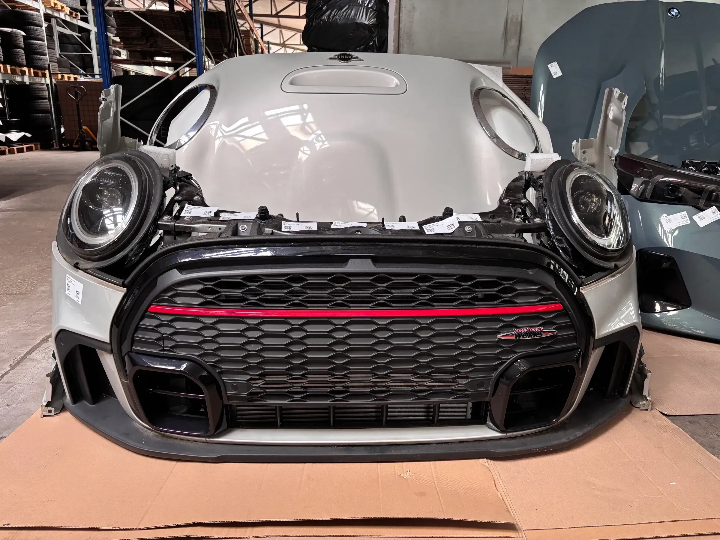 Mini John Cooper Works F55 F56 F57 Frontpaket Scheinwerfer Motorhaube LCI - Bild 1