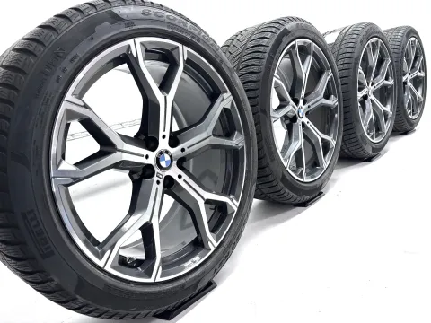 Background image for Original BMW X5 G05 X6 G06 21 Zoll Winterräder Felgen Winterreifen M741 M 741