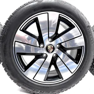 Original Porsche Taycan Turbo Aero 19 Zoll Winterräder Felgen Winterreifen - Bild 3